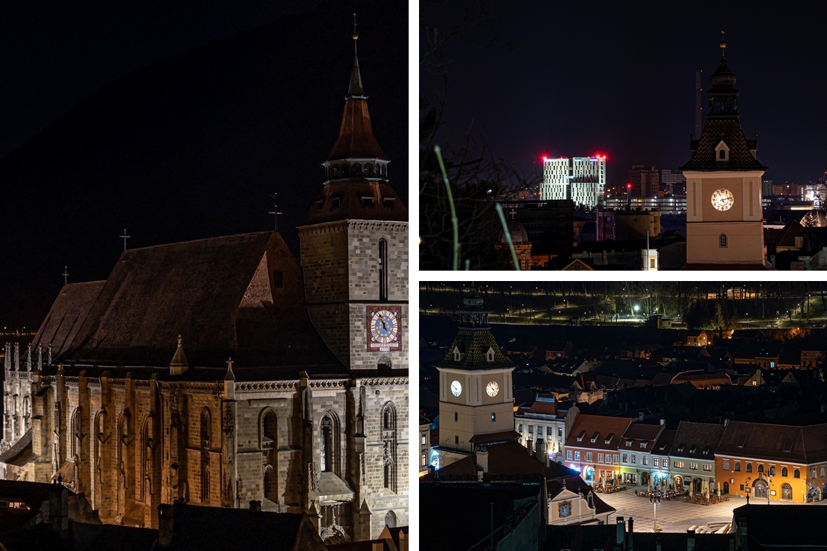 Kronstadt / Brașov noaptea... poze frumoase